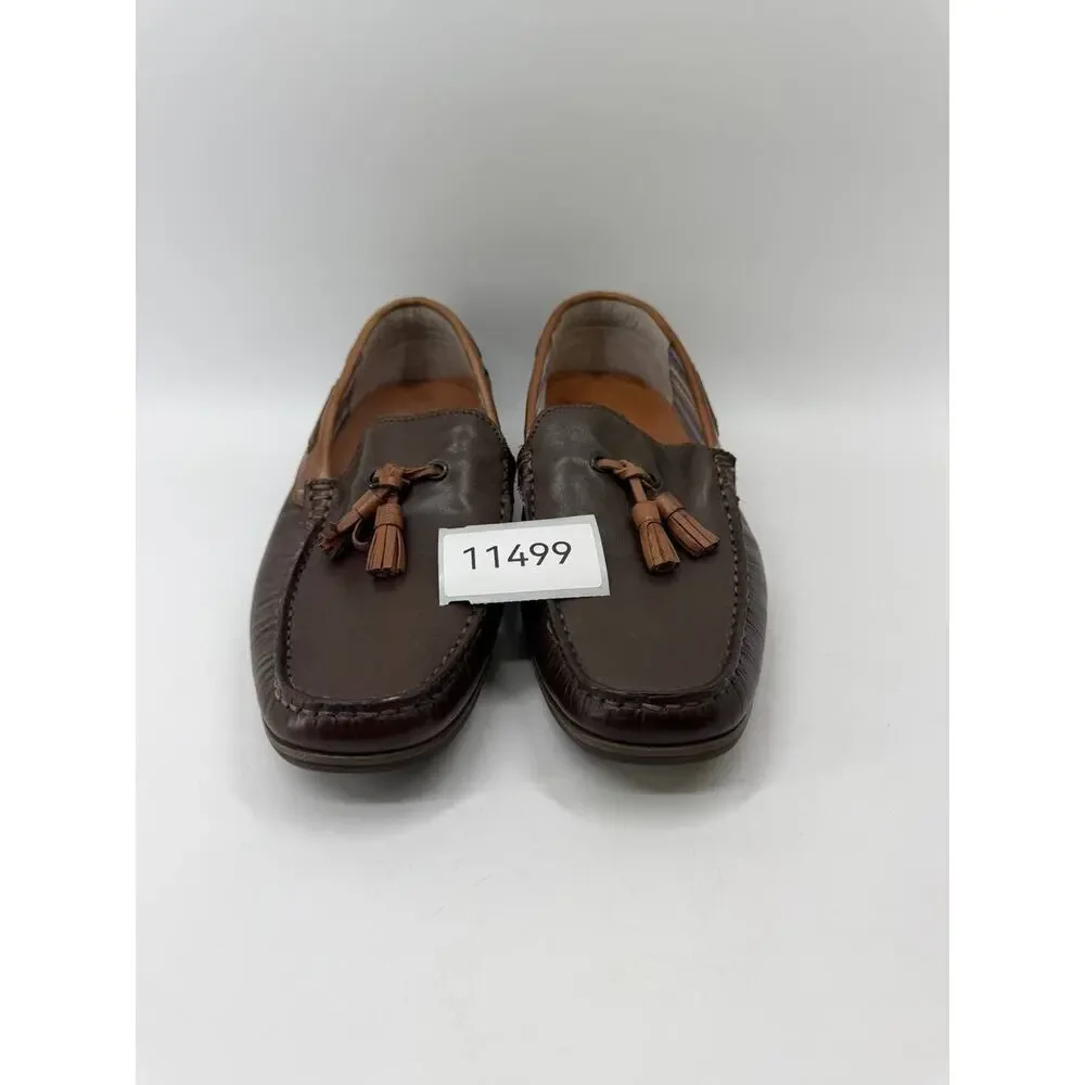 G.H. Bass Howell Men's 8.5 M Brown Leather Tassel Loafers Slip On Shoes